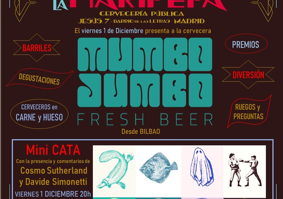MUMBO JUMBO. Encuentro y cata. Viernes 1 de Diciembre