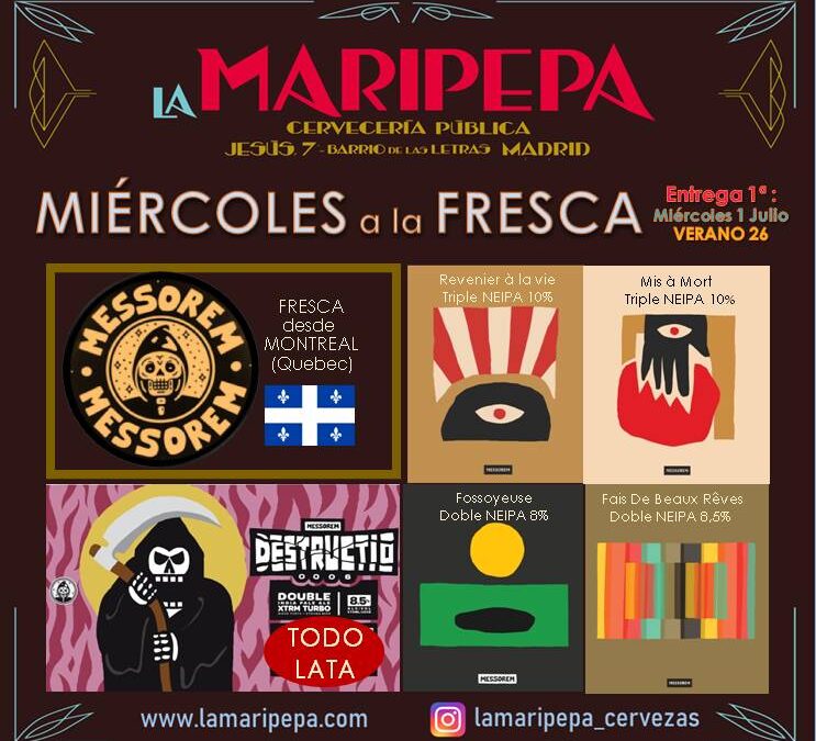 MESSOREM. Miércoles a la fresca. 1 julio 2026 (I)